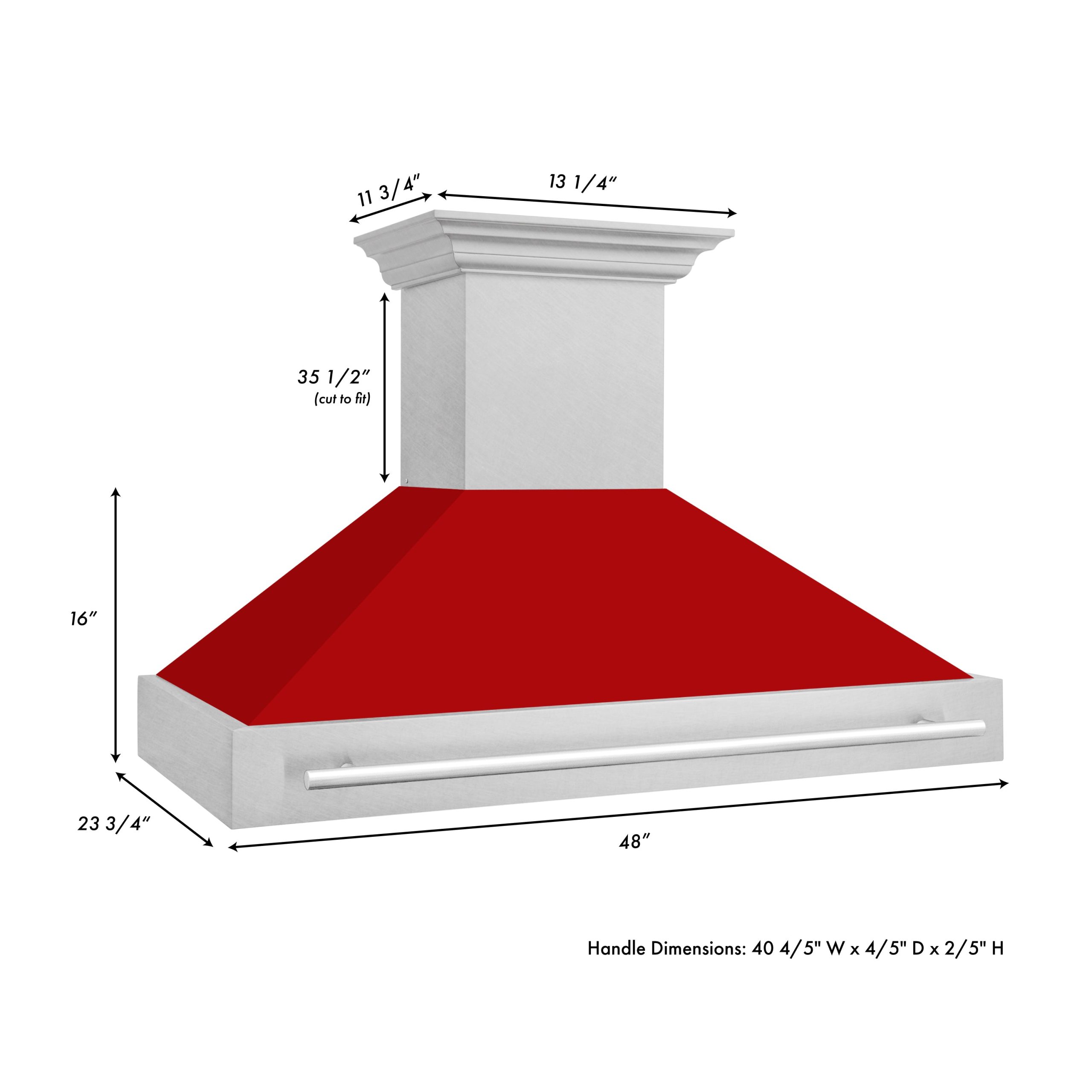 range hood depth