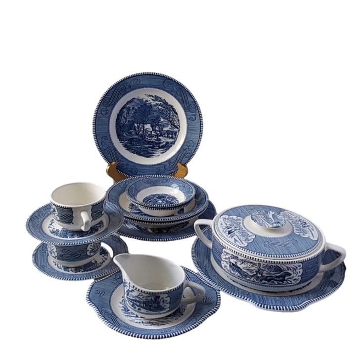 blue willow tableware