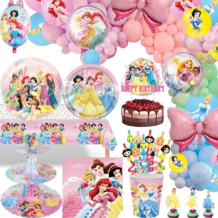 disney princess party tableware