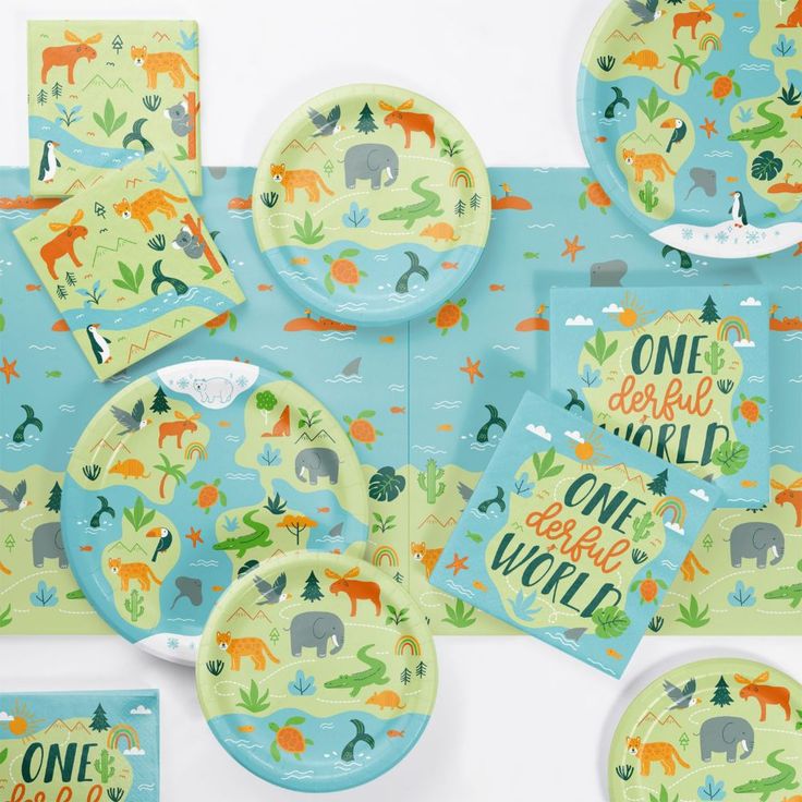 first birthday party tableware