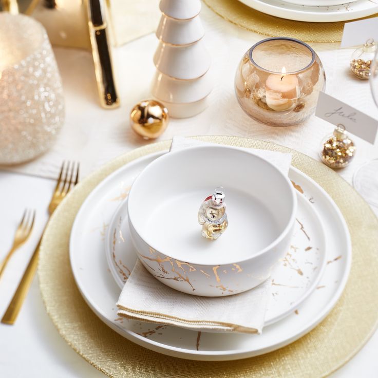 White tableware