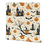 Halloween Village Wallpaper