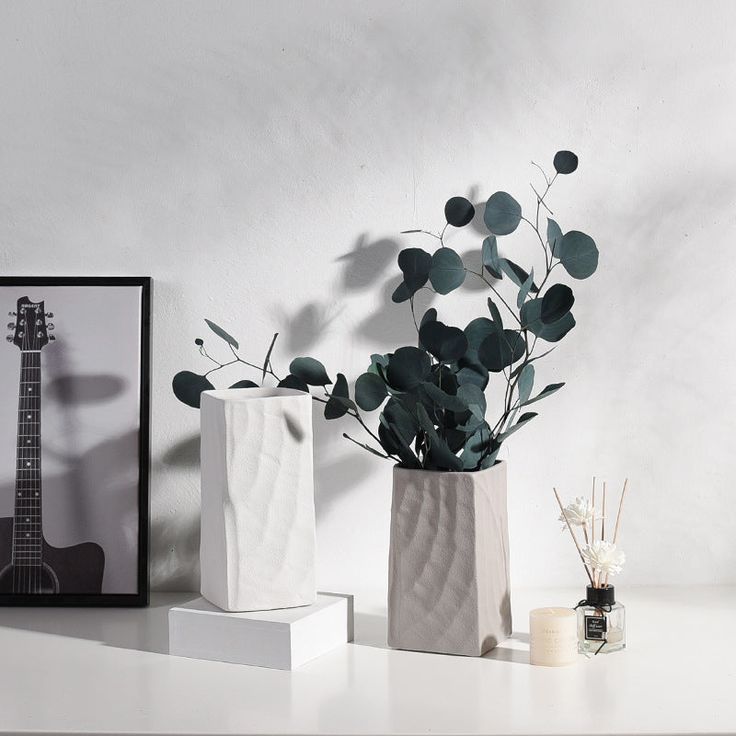 white square vase