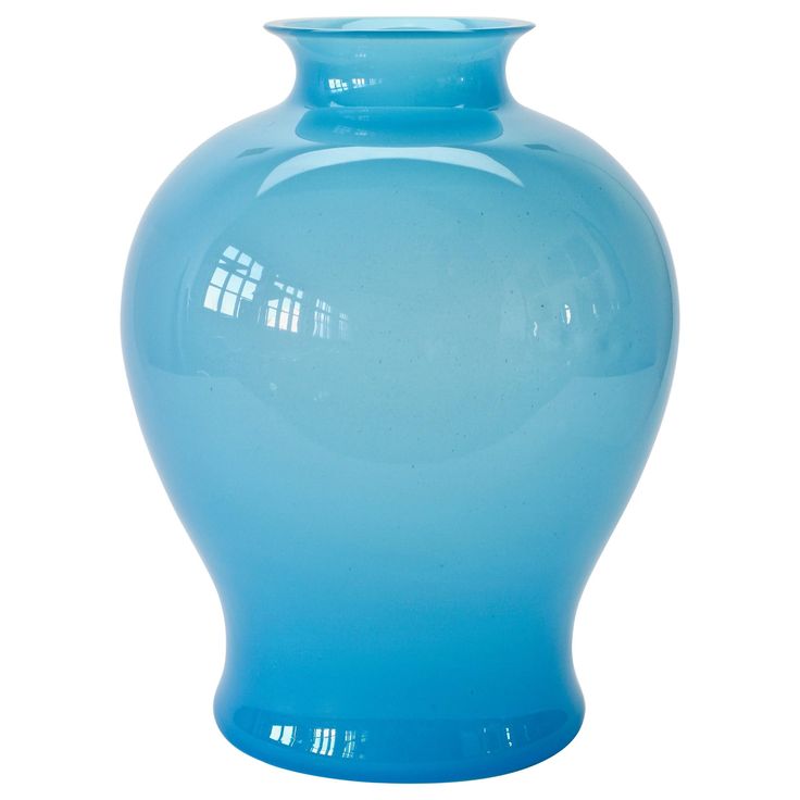 Large Vintage Blue Vase