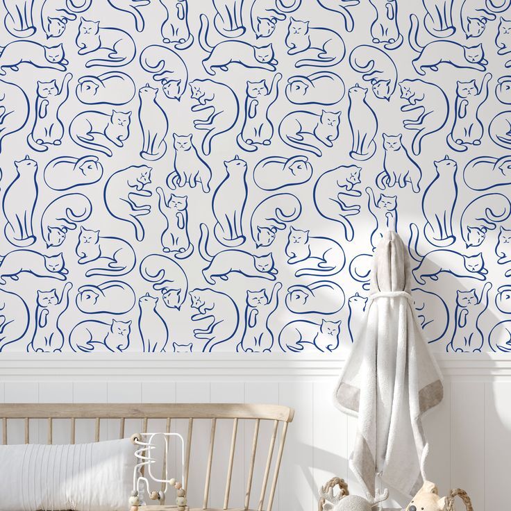 Cat pattern wallpaper