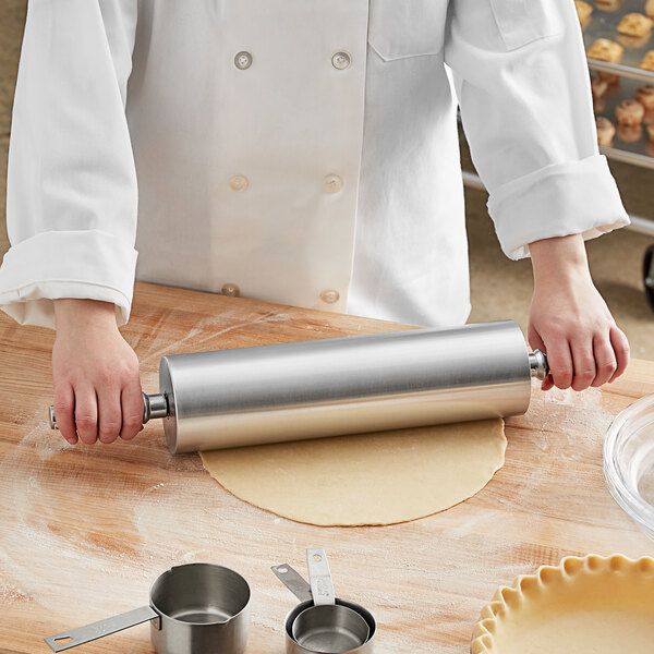 Metal rolling pin