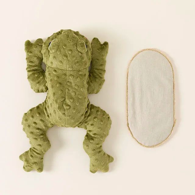 Frog-shaped pillow