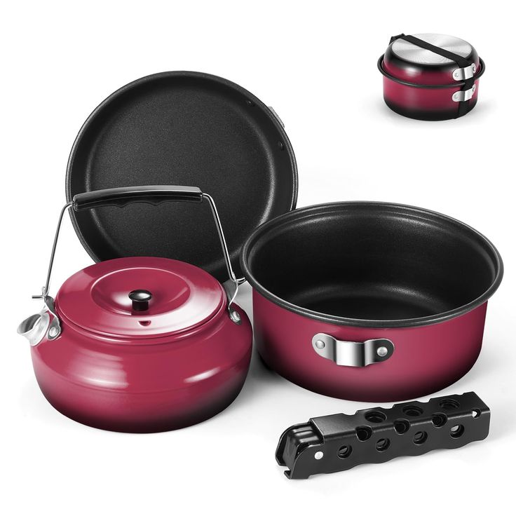 Nestable cooking pots