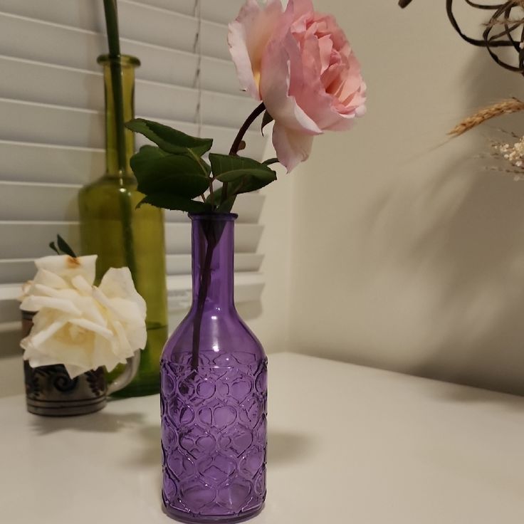 purple vase