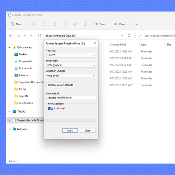 format external hard drive mac