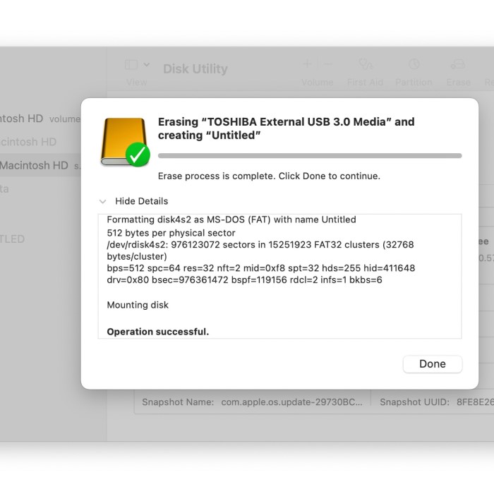 format external hard drive mac